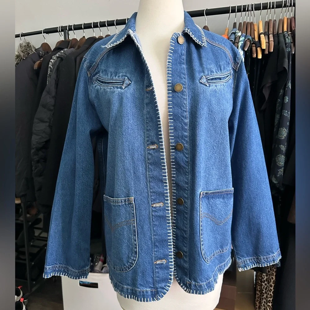Tecovas • NWOT Women's Denim Chore Jacket • Size Small - Picture 10 of 15